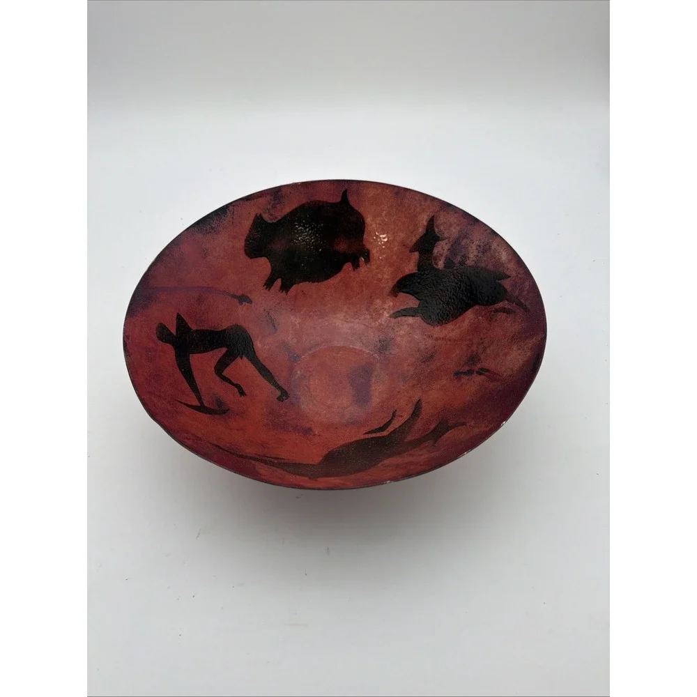 Barbara Culp,  Enamel on  copper  bowl.